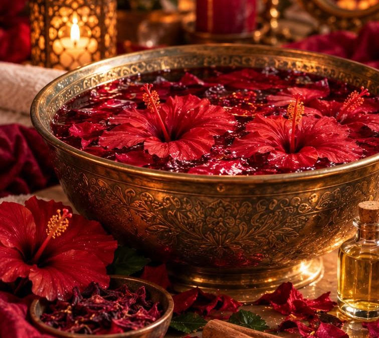 Banho Atrativo de Olhares com Hibisco